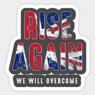 United Kingdom Rise Again We Will Overcome Sticker